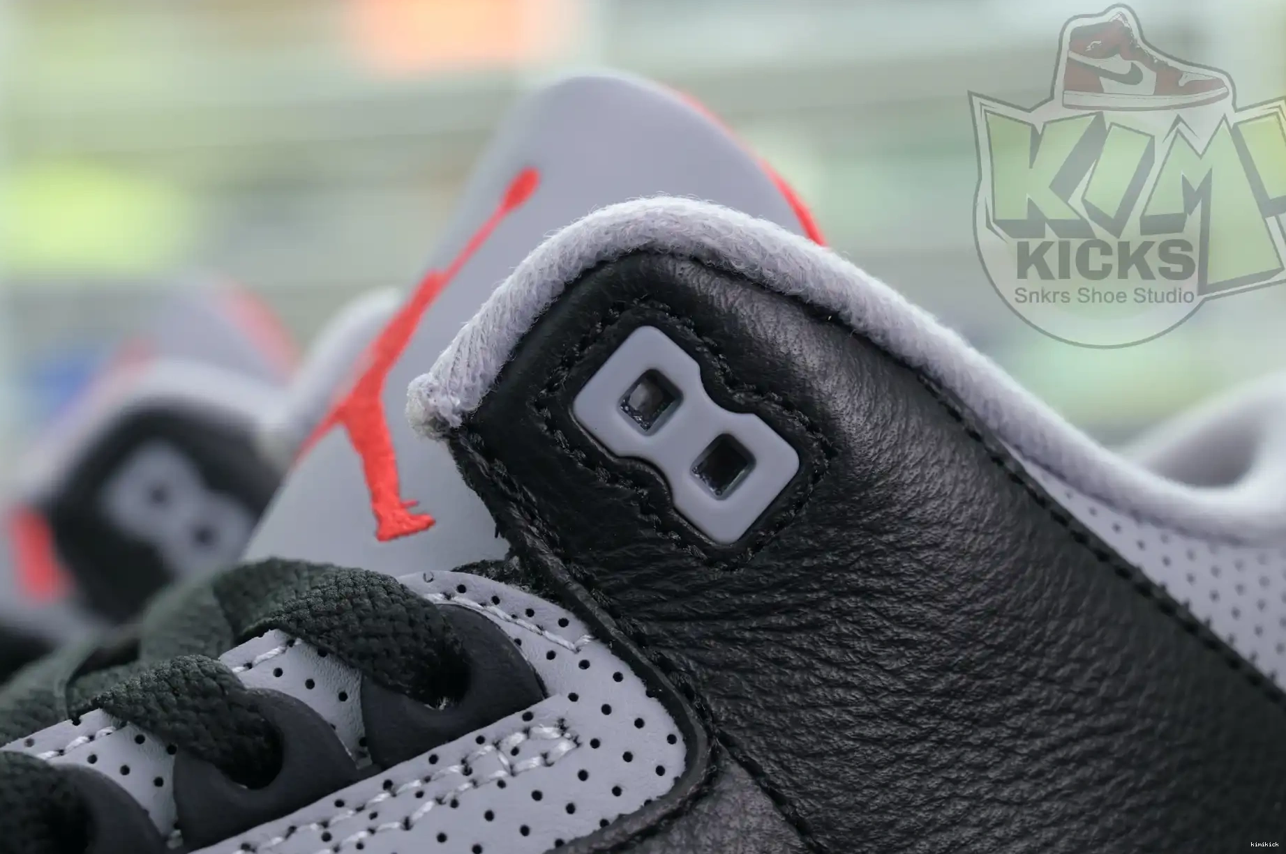 Kimikick 3“Black Reimagined” Jordan Air Cement 0501